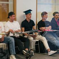 EF Gap Year students in class
