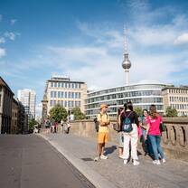 EF staff lead a walking tour of Berlin