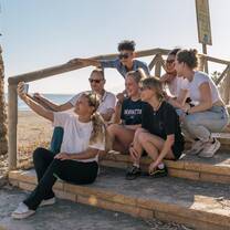 EF gap year students enjoying the Spanish coastline in Malaga on the weekends