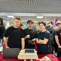 students from robotics club