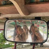 Intern selfie at mirror