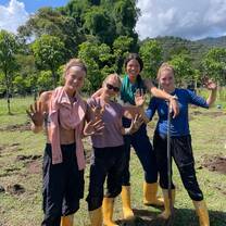 TCS Students Planting Trees