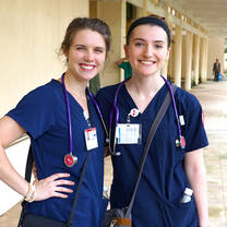Clinical internship students at Vietnam hospital