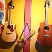guitars on the walls