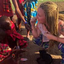 Health volunteers carry out medical activities in the heart of Maasai land.