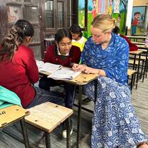 Laura, from Spain, volunteered in India in 2025.