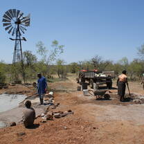 Building a waterhole 