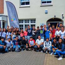 In front of Eurospeak Language School Southampton