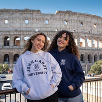 Student at the Colosseum 