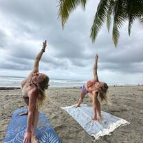 yoga on the beach
