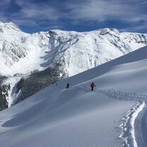 Backcountry skiing in the Canadian Rockies