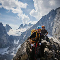 Alpine climbing in the Bugaboos