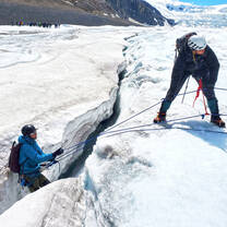 Crevasse rescue practice