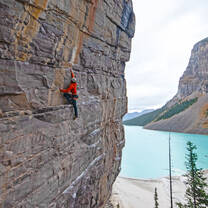 rock climbing near Lake Louise