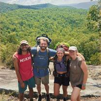 Camp USA participant on a mountain hike