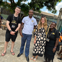 Sunshine team with headteacher