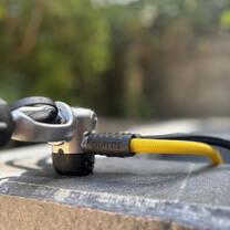 A Mares scuba regulator up-close on the cleaning station