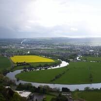 Stunning Scottish landscape showcasing rolling hills, lush greenery, and scenic views during an international program