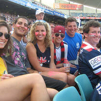 IFSA students at a rugby match