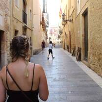 Exploring the streets of Tarragona on an IES study journey