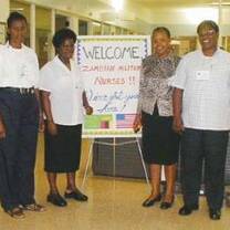 Healthcare volunteers in Botswana