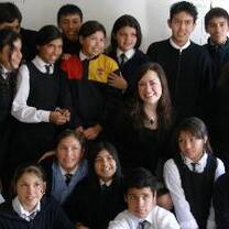 Bridge Volunteer Teacher with class