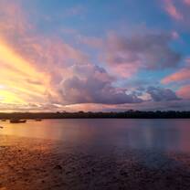 Sunset over the orla