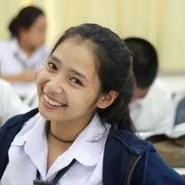 Portrait of a beautiful international student at RPL School