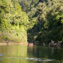 Canoeing expedition, Whanganui River, New Zealand