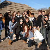Sol students visiting a Gaucho Ranch