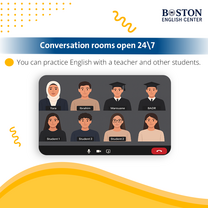 Boston English Center Conversation room flyer