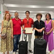 Our student with host family
