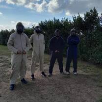 paintball with the students