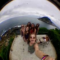 Exploring the island off San Sebastian