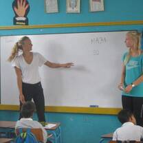 Teaching in a Local School on San Cristobal