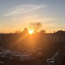 Sunset at Parc du Peyrou 