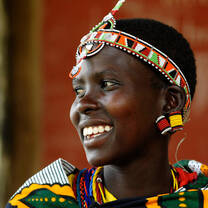woman in traditional African dress
