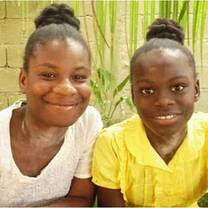 Smiling Haitian girls