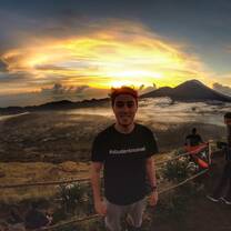 I climbed a volcano