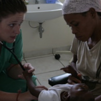 nurse volunteering in Haiti