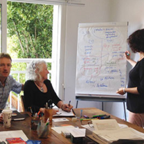adult students learning French