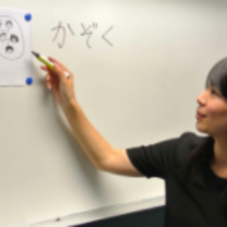 teaching Japanese with visual aids at Lexis Japan