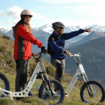 biking in the French Alps