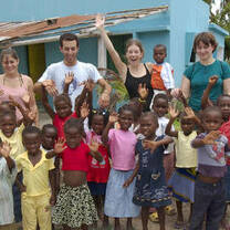 children at a school in Mozambique