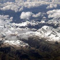 Flying over the Ecuadorian Andes