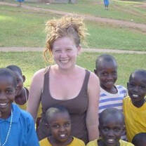 AV Volunteer with children