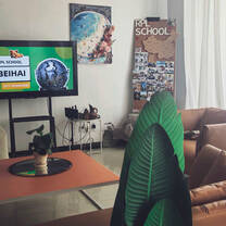 Relaxing corner in Beihai, where international students enjoy their study abroad