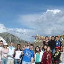 A group of volunteers in China