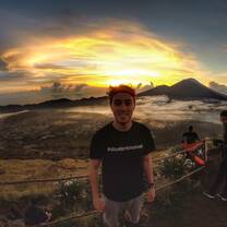I climbed a volcano
