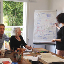 adult students learning French